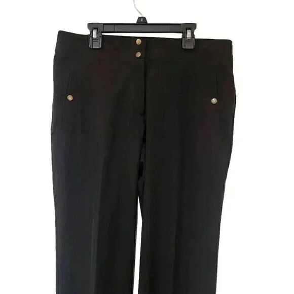 Chico's Zenergy Women's Black Poly/Spandex Active Travel Pants - Picture 2 of 10